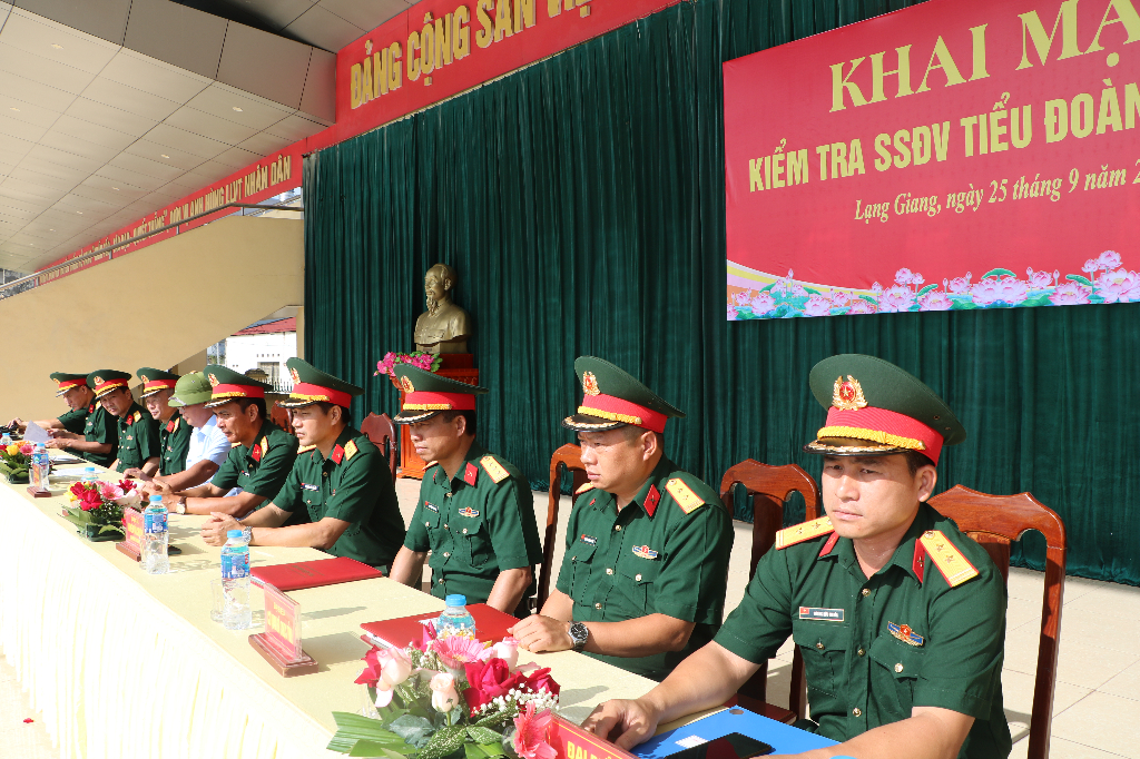Lạng Giang: Khai mạc kiểm tra sẵn sàng động viên quân nhân dự bị năm 2023