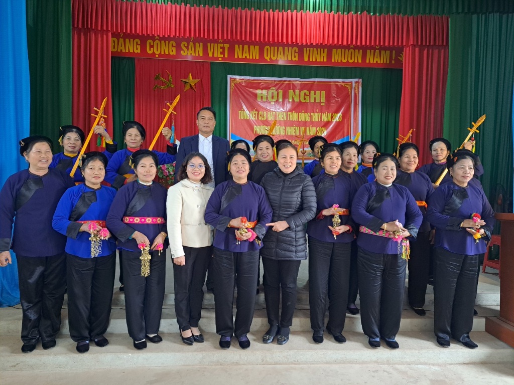 CLB Hát Then thôn Đồng Thủy- xã Hương Sơn tổ chức tổng kết  hoạt động của CLB năm 2023; triển...